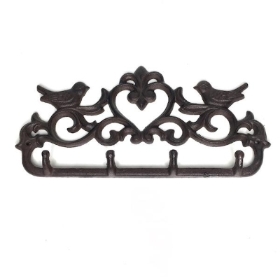 Cast Iron Bird Coat Hanger 31cm