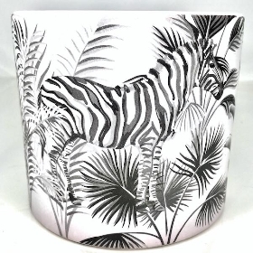 Black & White Zebra Pot 11cm