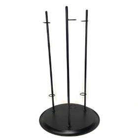 Black Metal Triple Stand 60cm