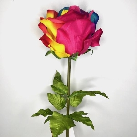 XL Rainbow Rose 108cm