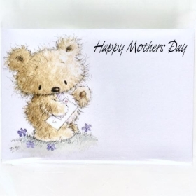 Mothers Day Teddy Bear Small Florist Cards