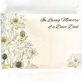 In Loving Memory Dad Floral Small Florist Cards