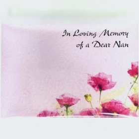 In Loving Memory Nan Watercolour Small Florist Cards