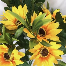 Yellow Sunflower Bush 41cm