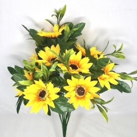 Yellow Sunflower Bush 41cm