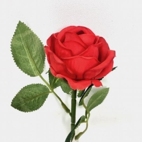 Red Single Rose 28cm