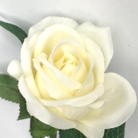 Ivory Single Rose 28cm