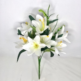 Ivory Lily Bush 38cm 