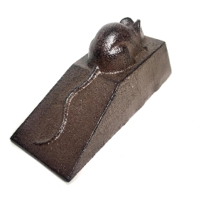 Cast Iron Mouse Doorstop 12.5cm