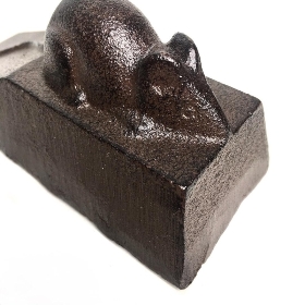 Cast Iron Mouse Doorstop 12.5cm