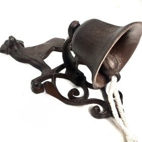 Cast Iron Dog Door Bell 25cm