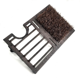 Cast Iron Boot Scraper & Brush 35cm