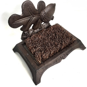 Cast Iron Acorn Boot Brush 26cm