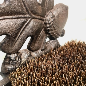 Cast Iron Acorn Boot Brush 26cm