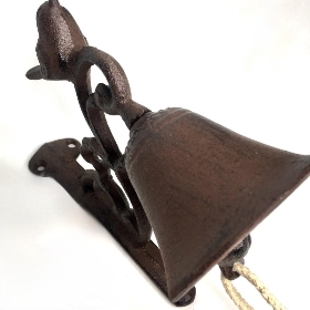 Cast Iron Bird Door Bell 16cm