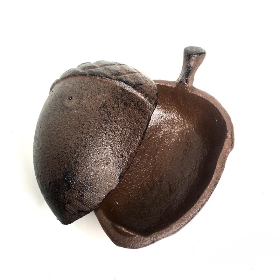 Cast Iron Acorn Key Holder 13.5cm