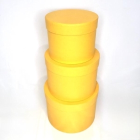 Mustard Hat Box Set Of 3