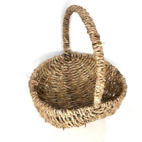 Natural Oval Seagrass Basket 22cm