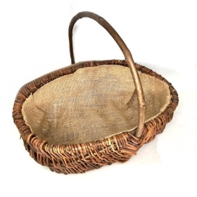 Hessian Lined Trug 40cm