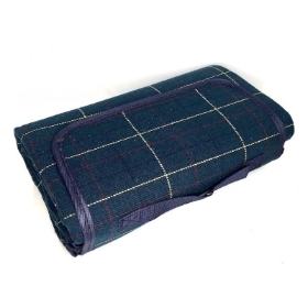 Blue Tweed Picnic Rug 142cm