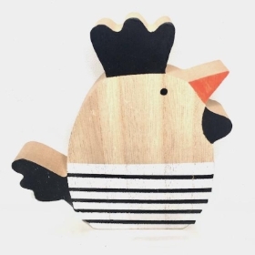 Wooden Cockerel 13cm