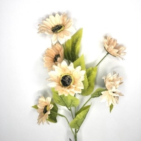 Champagne Sunflower Spray 75cm