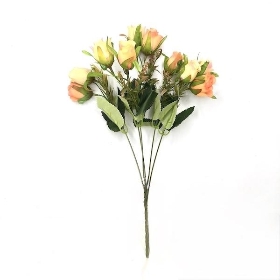 Orange Rosebud Bush 40cm