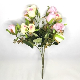 Pink Rosebud Bush 40cm