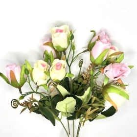 Pink Rosebud Bush 40cm