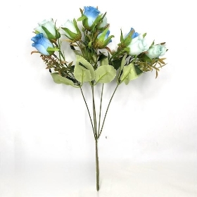 Blue Rosebud Bush 40cm