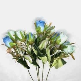 Blue Rosebud Bush 40cm