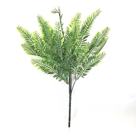 Green Frosted Fern Bush 38cm