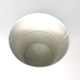 Ivory Zinc Pot 13cm