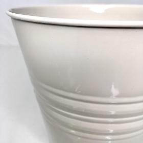 Ivory Zinc Pot 13cm