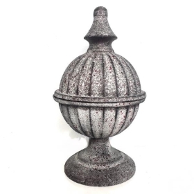 Rustic Metal Antique Style Pot & Lid 20cm