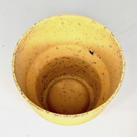 Yellow Coffee Husk Orchid Pot 15.5cm