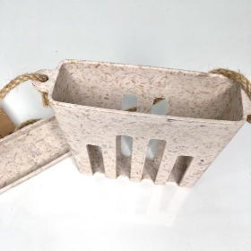 Beige Chaff Suet Cake Feeder 14cm