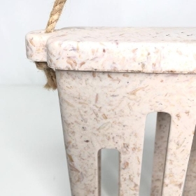 Beige Chaff Suet Cake Feeder 14cm