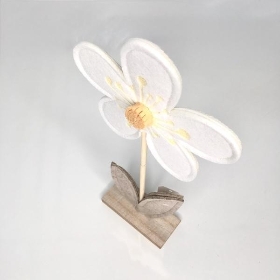 Cream Felt Flower 14cm