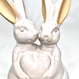 Glazed Rabbit Decoration 14cm