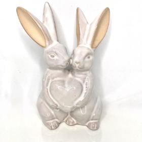 Glazed Rabbit Decoration 14cm