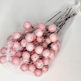 Pink Easter Berry Picks 20cm