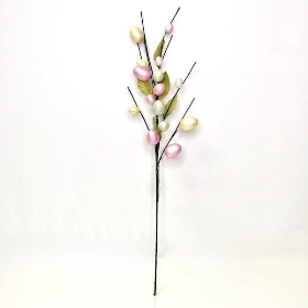 Pearlised Egg Stem 75cm