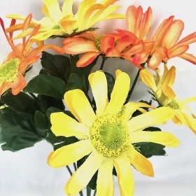 Orange Yellow Gerbera Bush 30cm