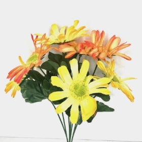 Orange Yellow Gerbera Bush 30cm