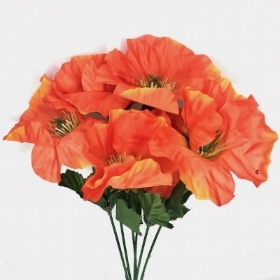 Orange Poppy Bush 35cm