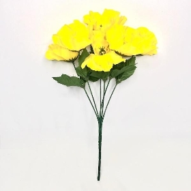 Yellow Poppy Bush 35cm