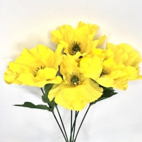 Yellow Poppy Bush 35cm