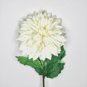 Ivory Monarch Dahlia 66cm