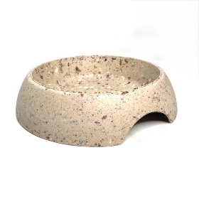 Beige Coffe Husk Pet Bowl 22cm